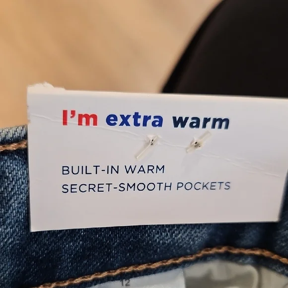 Old Navy Light Blue Straight-Leg Womans Jeans sz 12 - Picture 4 of 7